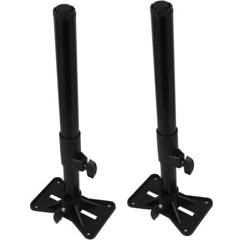 BUNTHAUS (41 70cm)Supports De Lavabo De Cuisine Modernes Sous Plan 2 Pièces Poteaux De Support Réglables En Métal Noir
