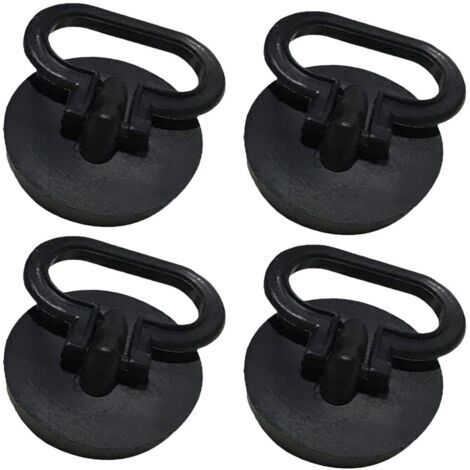 BUNTHAUS 4Bouchons (Noir) de Lavabo 50 mm avec Protection Anti odeurs Bouchons pour évier avec Crochet pour évier et Lavabo dans Les Cuisines