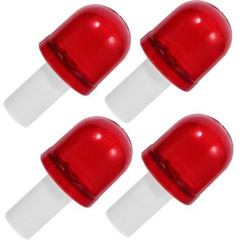 BUNTHAUS 4pièces Feux Avertisseurs Clignotants Pour Cônes De Signalisation Résistants Aux Intempéries Lumière Urgence Haute Fréquence Pour Gestion Du Trafic