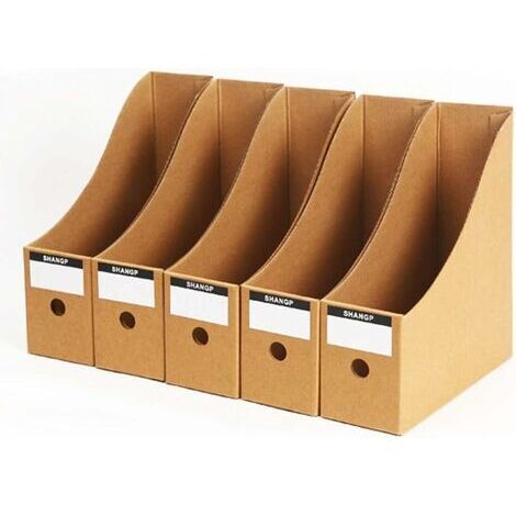 BUNTHAUS 5 Niveaux Boîte de Stockage du Papier A4 Porte-Documents Porte-Revues Organisateur Tiroir pour Bureau Maison DIY Conteneur