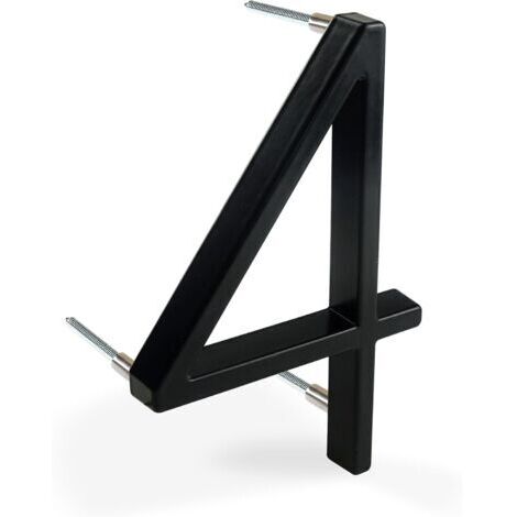 BUNTHAUS 5 Pouce (12cm) NuméRo De Maison Flottant: Chiffres De Porte Modernes Signalisation Pour Le Bureau De Poste De Rue (Noir AméLioré, 4)