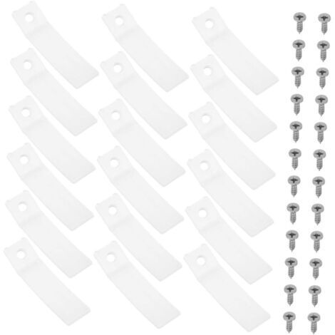 BUNTHAUS 50 Ensembles Non Slip Furniture Drawer Stops With Screws Transparent Plastic Drawer Stoppers For Dresser Tracks Repair And Stable Storage