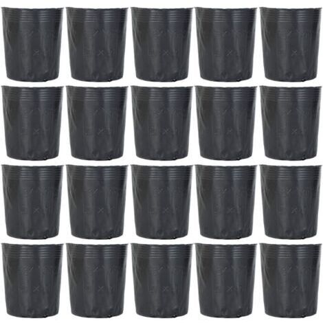BUNTHAUS 500 Pcs Pépinière De Plantes Pots en Plastique Pot De Démarrage Dégradable Jardin Fleur Nutrition Pot Outil De Jardin pour Plantes Succulentes Boutures Semis 9X9 Cm