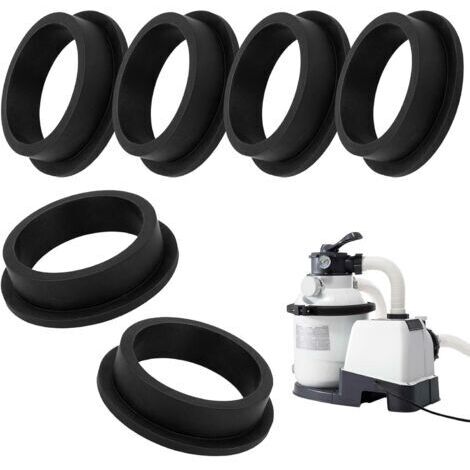 BUNTHAUS 6 Pièces Rondelles en Caoutchouc pour Pompe à Sable, Joints Toriques pour Piscine,Joints Toriques de Rechange pour Piscine,Compatible avec Intex 11228