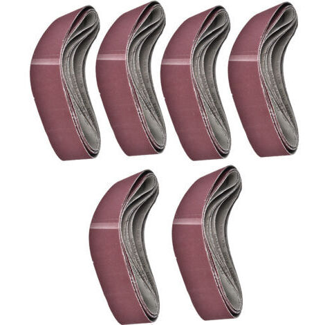 BUNTHAUS 6pcs 915x100mm Abrasive Sanding Belt for Belt Sander Grit 60/80/100/120/150/180