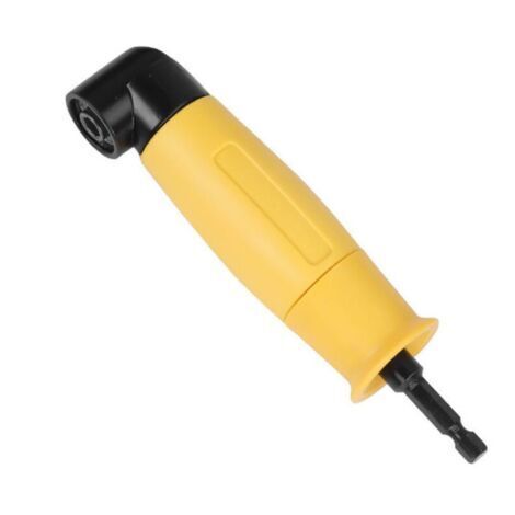 BUNTHAUS 90 Degrés Perceuses à Angle Droit Adaptateur Jaune Tournevis a Renvoi d'Angle Coudé 6.35mm Tige Hexagonale Pilote
