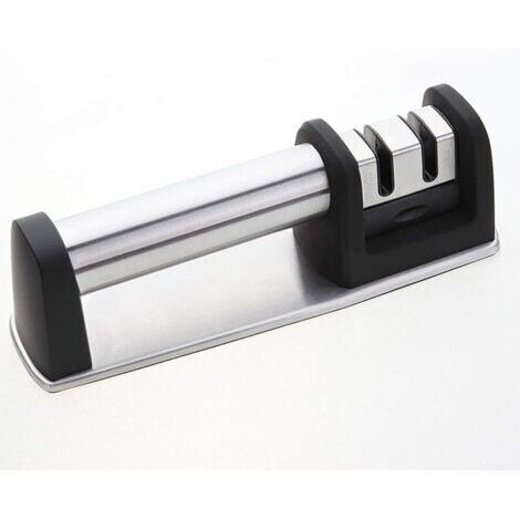 BUNTHAUS (Acier inoxydable) 1 aiguiseur de couteaux, aiguiseur de couteaux ergonomique professionnel  cadeau de cuisine