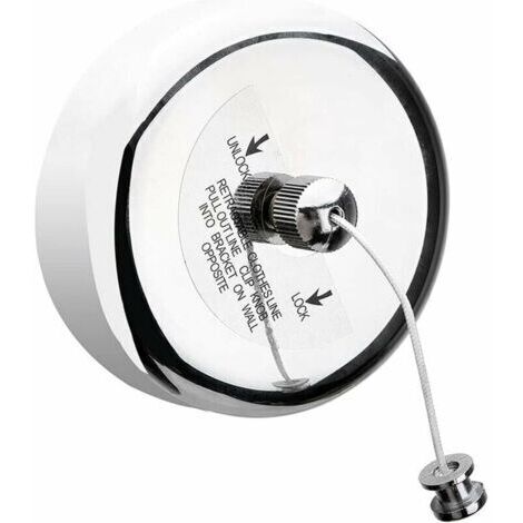 BUNTHAUS Acier Inoxydable Rétractable Corde À Linge Rétractable Étendoir À Vetements Extensible 3,8M Séchoir À Linge Rétractable Intérieur Extensible Étendoir À Linge Pour Hôtel,Salle De Bains,Balcon