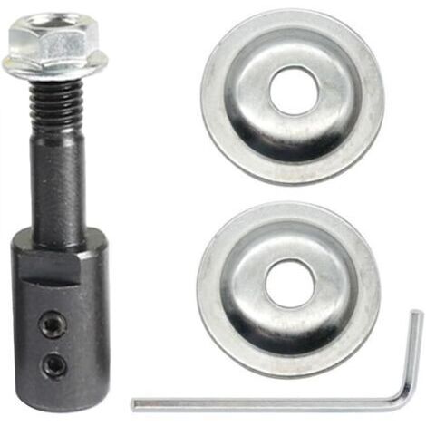BUNTHAUS Adaptateur d'arbre de moteur de 10 mm pour ponceuse, polisseuse, meule, meule, rotative