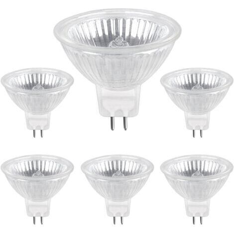 BUNTHAUS Ampoule Halogene GU5.3 35W 12V, 400lm Blanc Chaud 2700K Dimmable, Ampoule Spot Halogène MR16, pack de 6
