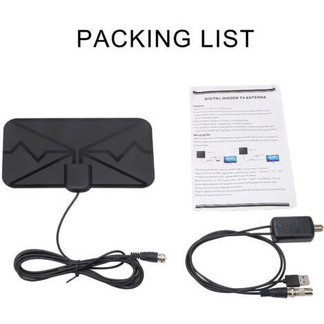 BUNTHAUS Antenne numérique numérique DVB  t intérieure HD euro  américaine 4K Free NBC TV antenna