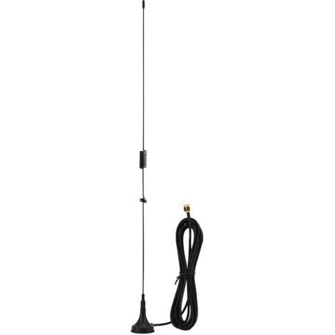 BUNTHAUS Antenne radio magnétique double fréquence UHF+VHF UT 106UV SMA mâle pour voiture