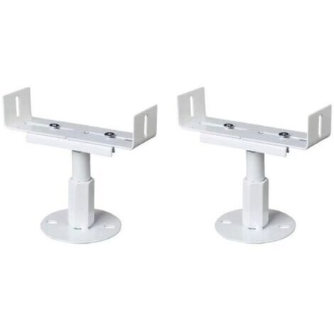 BUNTHAUS Blanc,Lot de 2 pieds de radiateur  , hauteur réglable de 8 à 13 cm, style architectural traditionnel, résistant au sel et au brouillard pour radiateurs en fonte