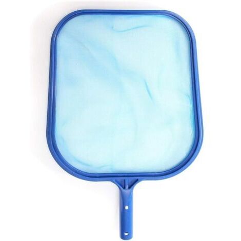 BUNTHAUS Bleu Épuisettes de Surface pour Piscine, Feuille Professionnelle en Plastique Rake Net Mesh Skimmer Clean Tool pour Piscine étang Bain à remous Fountain Fish Tank