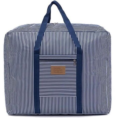 BUNTHAUS Bleu， Sac de Rangement, étanche épais surdimensionnée Organiseur avec poignées Robustes, vêtements saisonniers,Sac pour Couette, Literie,Sac demenagement, Fermeture éclair