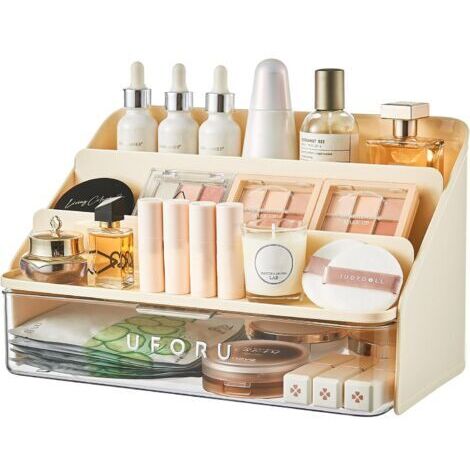 BUNTHAUS Boîte de rangement cosmétique jaune