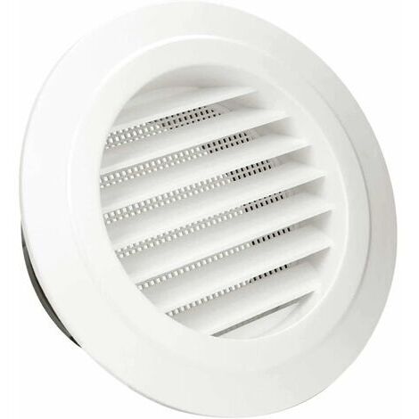 BUNTHAUS Bouche de Ventilation,4" Grille de Ventilation Ronde ABS avec Anti Insectes Grille de Protection pour Conduits,Bouche de Ventilation avec Grille de Protection (ø100mm)