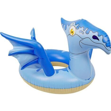 BUNTHAUS Bouee Piscine Enfant Dinosaure, Bouée Gonflable Jeux Piscine Anneau de Natation Flotteurs pour Piscines avec Un Son Zizi, Jouets Gonflables Piscine pour l'été