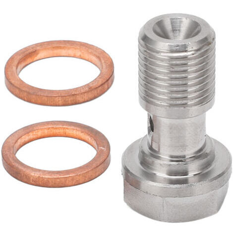 BUNTHAUS Boulon banjo 7/16in24 avec limiteur de 1,5mm en acier inoxydable pour conduites de frein Conduites d'embrayage Alimentation en huile turbo