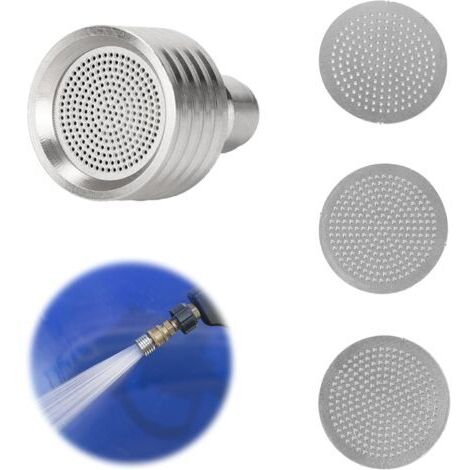 BUNTHAUS Buses de nettoyeur haute pression avec trou de 0,3 mm, 0,4 mm, 0,5 mm, 3 modes de rechange, pour pistolet à eau haute pression 1/4\", en acier inoxydable, pour lavage de voiture, arrosage de