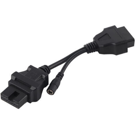 BUNTHAUS Câble adaptateur de diagnostic OBD1 12 broches vers OBD2 16 broches 20 cm / 7,9 pouces pour Mitsubishi