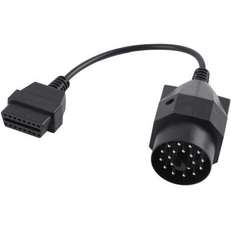 BUNTHAUS Câble adaptateur OBD2 16 broches femelle vers connecteur de ligne de diagnostic 20 broches pour E36 E39 X5 Z3