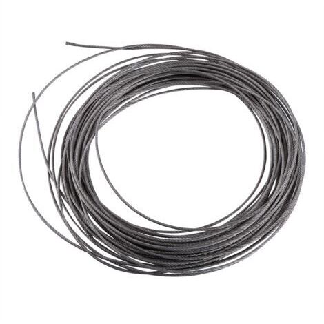 BUNTHAUS Câble en acier inoxydable, fil résistant aux hautes températures, diamètre 1,5 mm, bonne flexibilité, pour applications commerciales, industrielles et militaires.