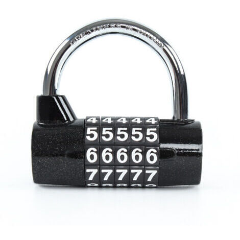 BUNTHAUS Cadenas à combinaison, cadenas à mot de passe, cadenas à combinaison étanche et antirouille, adapté aux maisons, écoles, entreprises, casiers et autres lieux (cadenas numérique)