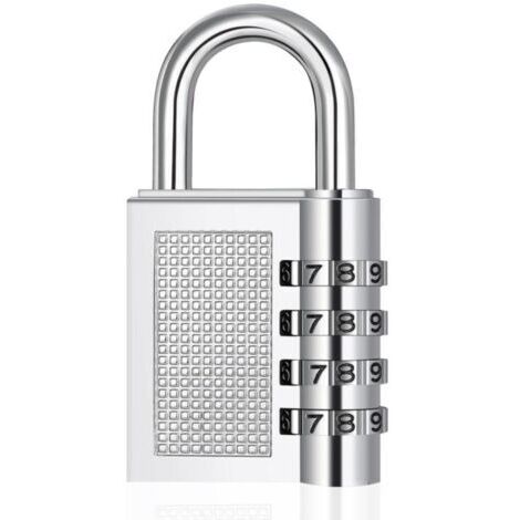 BUNTHAUS Cadenas à combinaison pour casier de salle de sport,Serrure à code à 4 chiffres,Cadenas,Serrure à combinaison,Serrure à numéro résistante aux intempéries pour porte de cave,Cadenas à combinai