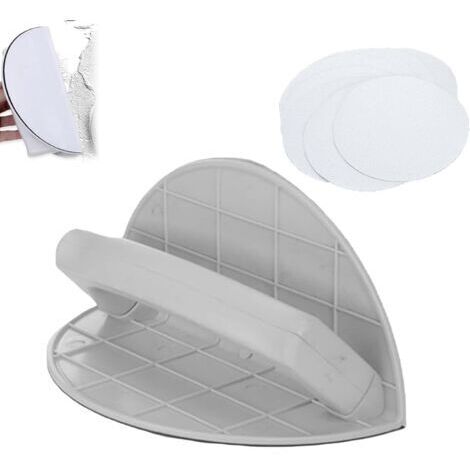 BUNTHAUS Cale à poncer angle  outil de ponceuse d'angle semi circulaire multifonctionnel avec 10 disques abrasifs  outil de ponçage manuel de détails portatif, parfait pour coins et surfaces planes
