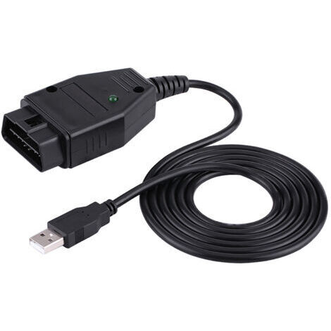 BUNTHAUS Cble d'outil de Scanner de Diagnostic automatique VAG-K + CAN OBD2 de 1.4m/55 pouces pour Audi Skoda