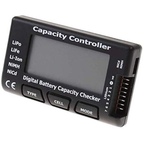 BUNTHAUS Cellmeter 7 Testeur de capacité et de tension numérique pour batteries LiPo, Liion, NiMH et NiCd