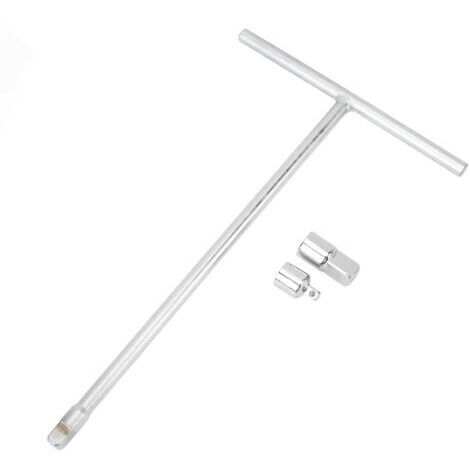 BUNTHAUS Clé à douille en T à entraînement 3/8 po avec adaptateurs 1/4 po et 1/2 po, support ergonomique en acier au chrome-vanadium