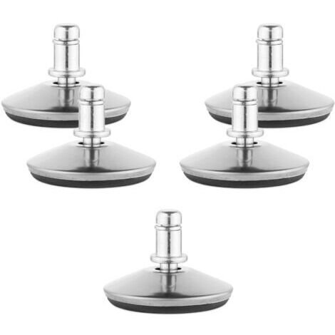 BUNTHAUS Cloches pour chaise de bureau - Lot 5 embouts remplacement roulettes de chaise 11/22 mm - Pied de siège fixe avec patins pour sol dur