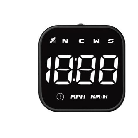 BUNTHAUS Compteur de vitesse GPS Affichage tête haute Direction de conduite Heure Alarme de survitesse Fatigue