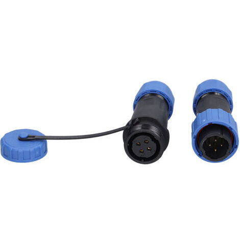 BUNTHAUS Connecteur aéronautique 4 broches étanche IP68, mâle et femelle, pour l'industrie électrique automobile.