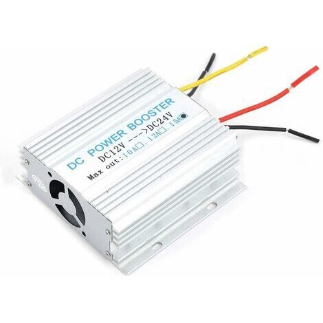 BUNTHAUS Convertisseur de Puissance, Alimentation de Voiture 12V à 24V Convertisseur DC-DC Inverter 15A