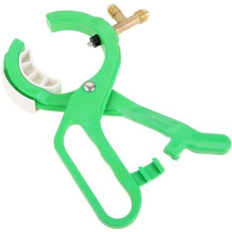 BUNTHAUS Convient pour R134aR22 petite bouteille de réfrigérant bouteille de graines de neige outil d'ouverture de bouteille vanne d'ouverture de bouteille trois en un CT006-ABC