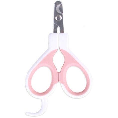 BUNTHAUS Coupe Griffes Chat Professionnels, Coupe Ongle pour Chiot Lapin Oiseau et Petits Animaux（Rose）
