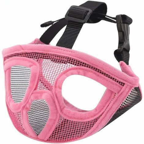 BUNTHAUS Court Museau Chien Muzzle- Réglable Respirant En Maille Muselière Bulldog Pour Piqûres D'Chewing Aboiements Chien Masque Accessorie D'Exercer Pour Chien