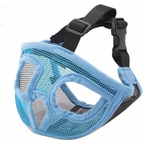 BUNTHAUS Court Museau Chien Muzzle- Réglable Respirant En Maille Muselière Bulldog Pour Piqûres D'Chewing Aboiements Chien Masque Outil D'Exercer Pour Chien