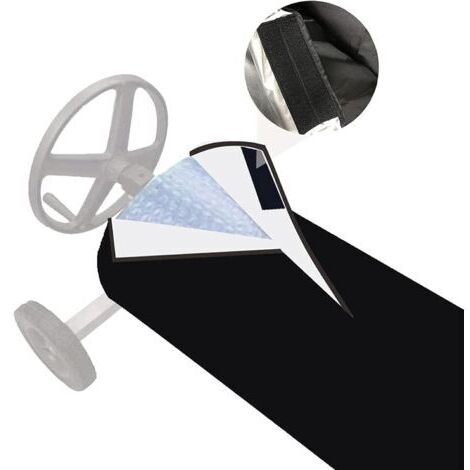 BUNTHAUS Couverture Enrouleur Bâche Piscine En Tissu Imperméable Housse De Protection Pour Couverture Solaire Couverture Pour Bâche Solaire Pour Piscine Couverture De Protection Piscine Extérieur Inté