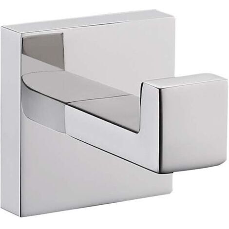 BUNTHAUS Crochet porte-serviettes , crochet de manteau en acier inoxydable , porte-serviettes, crochet mural de salle de bain de style industriel moderne（miroir clair）
