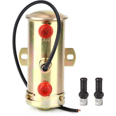 BUNTHAUS Cuivre de Pompe à Carburant, Pièce Accessoire de Modification de Pompe à Carburant électrique de Voiture Automatique Universelle en Cuivre 12V