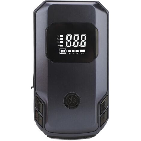BUNTHAUS Démarreur de Batterie de Voiture Portable 12 V, Centrale d'alimentation de Secours 150 PSI, Banque de Chargeur ABS 2000 MAh, Pack avec Alimentation de Démarrage, Couleur Noire