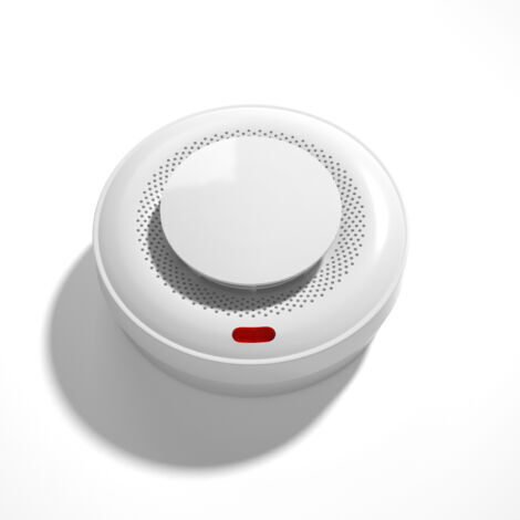 BUNTHAUS ‌Détecteur de Fumée Alarme Incendie, Détection 360° Haute Sensibilité, Transmission Sans Fil 433MHz - Pour Maison, Camping-car, Bureau, Auto-Vérification‌