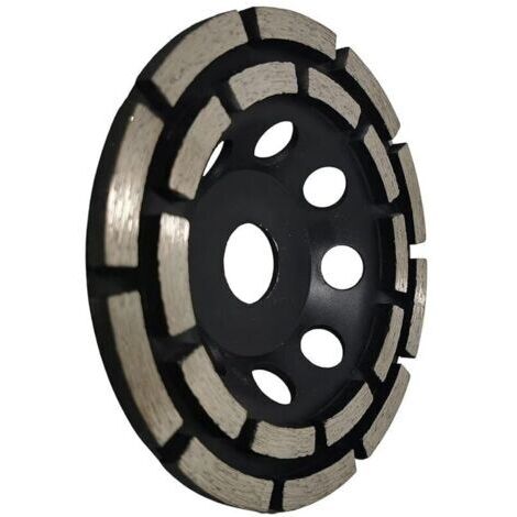BUNTHAUS Disque Diamant Meuler et Poncer, Meule Abrasive Diamante 125mm x 22,23mm Double Range, pour Poncer Chape, Dalle Bton, Carrelage et Colle Carrelage.