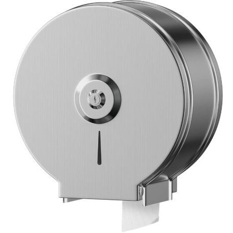 BUNTHAUS Distributeur de Serviettes en Papier - Distributeur de Serviettes en Acier Inoxydable verrouillable - Porte-Papier Toilette Professionnels - Diamètre 255mm Broche 40mm