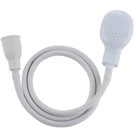 BUNTHAUS Douchette pour robinet flexible 1,3m – Embout souple pour rinçage cheveux – Fixation simple sur robinet 1-2cm – Idéale mobilité réduite