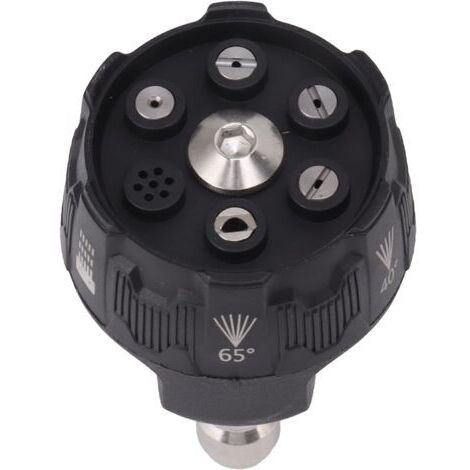 BUNTHAUS Embouts de Pulvérisation 6 en 1 pour Nettoyeur Haute Pression, Buse en Acier Inoxydable 3000 PSI avec Connexion de 1/4